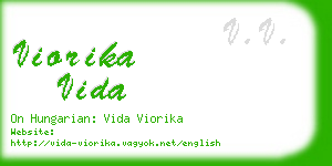 viorika vida business card